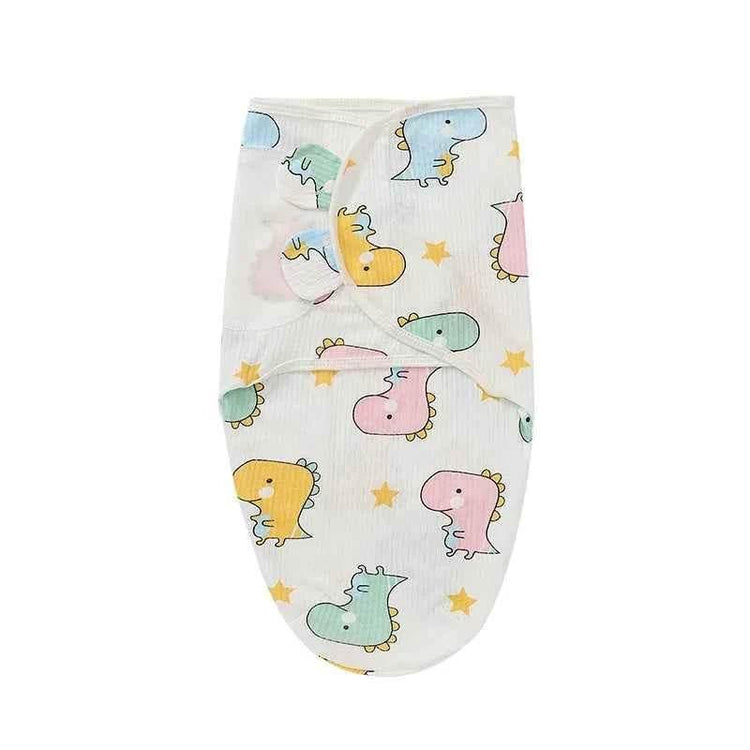 Newborn Baby Wrap Anti-Startle 2Pcs/Set Baby Swaddle Sleeping Cocoon Design 100%Cotton Baby Adjustable Blanket 0-6 Months - GiFTiFY