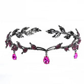 Luxury Crystal Crown Bridal Hair Accessories Wedding Rhinestone Waterdrop Leaf Tiara Crown Headband Frontlet Brides Hair Jewelry - GiFTiFY