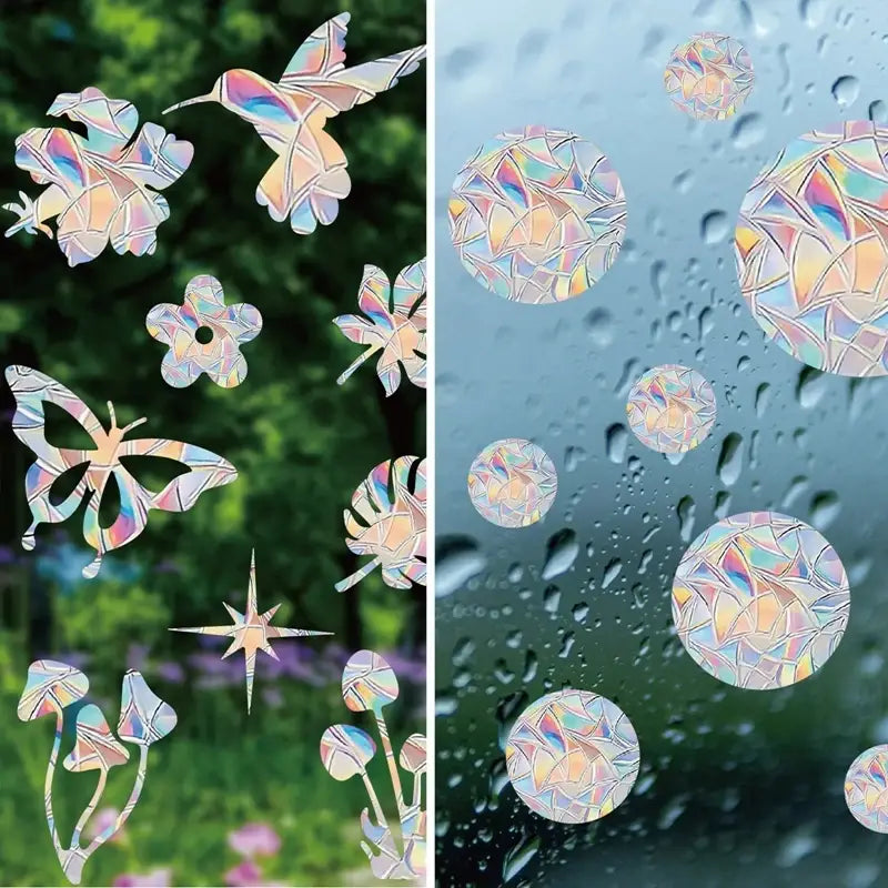 Iridescent Butterfly Sun Catcher Window Stickers