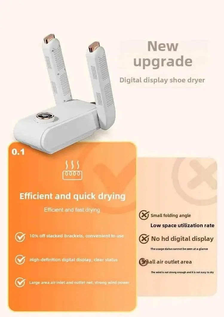 New Foldable Shoe Dryer Boot Dryer with Hot Air Circulation Boot Dryer Eliminate Bad Odor Timing Constant Temperature Shoe Dryer - GiFTiFY