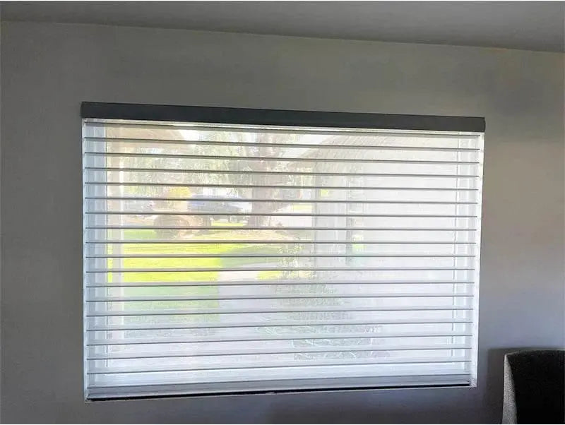 SmartMatters Electric Shangrila Blinds Smart Zigbee Blackout Zebra Shades for Windows and Doors Wifi Tuya Alexa Google Assistant Smart Shade by DS