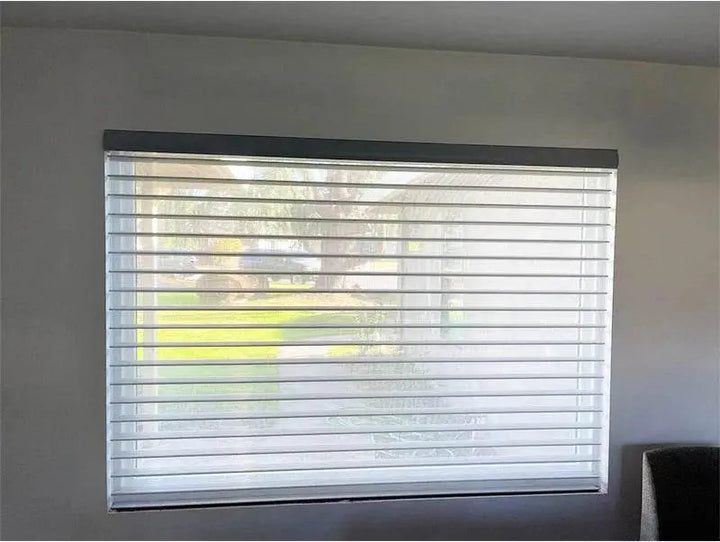 SmartMatters Electric Shangrila Blinds Smart Zigbee Blackout Zebra Shades for Windows and Doors Wifi Tuya Alexa Google Assistant - GiFTiFY