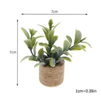 1:12 Dollhouse Simulation Flower Plant Potted Model Doll Home Miniature Green Plants Garden