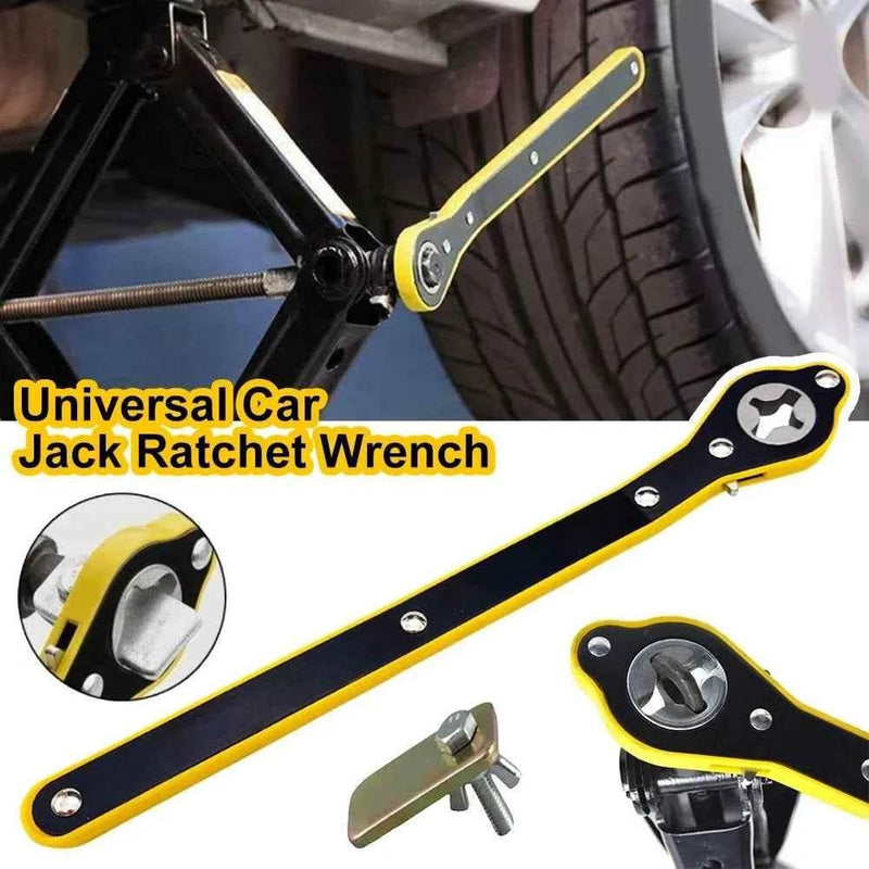 Car Labor-saving Jack Ratchet Wrench Scissor Jack Garage Tire Wheel Lug Wrench Handle Labor-saving Wrench Car Repair Tool Jack Ratchet Wrench by DSERS