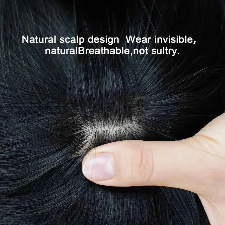 Doreen 13*13cm 8" 12" 16" Topper Hair with Bangs Real Remy Human Hair Toppers for Women With Thin Hair Silk Base with Hair Weft