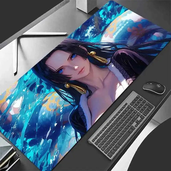 Mouse Pad one piece Boa Hancock Large PC Computer Gamer Kawaii Gaming Accessories Mousepad Keyboard Desk Mat Carpet Table Pad