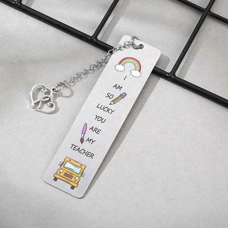 Color Cartoon Metal Bookmark Pendant Retro Book Clip Markers Student Gift Stationery Teacher Application Reward Gifts by DSERS