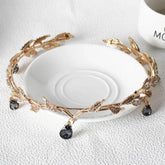 Luxury Crystal Crown Bridal Hair Accessories Wedding Rhinestone Waterdrop Leaf Tiara Crown Headband Frontlet Brides Hair Jewelry - GiFTiFY