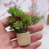 1:12 Dollhouse Simulation Flower Plant Potted Model Doll Home Miniature Green Plants Garden Decor Micro Landscape Ornament - GiFTiFY
