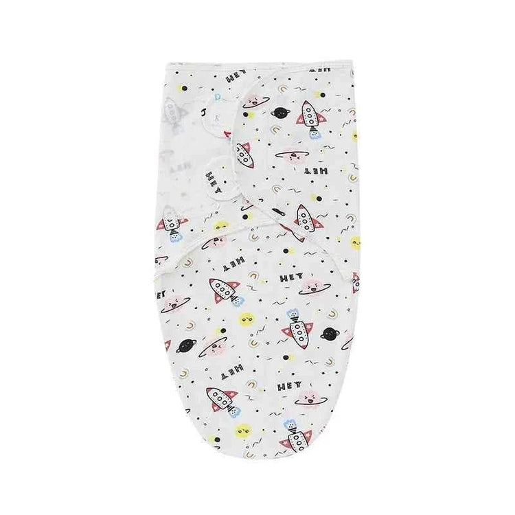 Newborn Baby Wrap Anti-Startle 2Pcs/Set Baby Swaddle Sleeping Cocoon Design 100%Cotton Baby Adjustable Blanket 0-6 Months - GiFTiFY