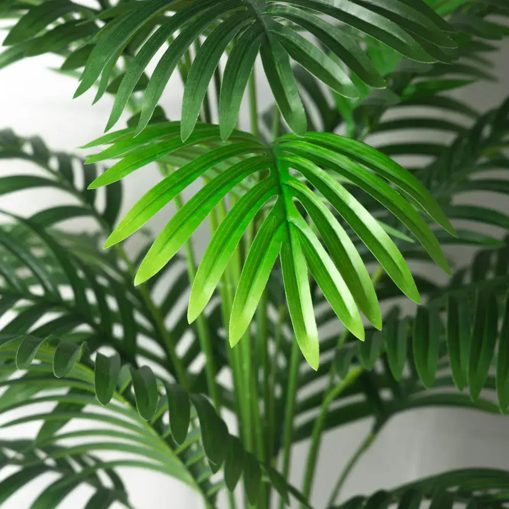 Artificial Areca Palm Tree in White Pot Large Fake Palm Tree Tropical Plant Palm Tree Artificial in White Pot