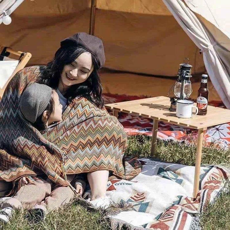 Boho Bed Plaid Blanket Geometry Aztec Baja Blankets Ethnic Sofa Cover Slipcover Decor Throw Wall Hanging Tapestry Rug Cobertor - GiFTiFY