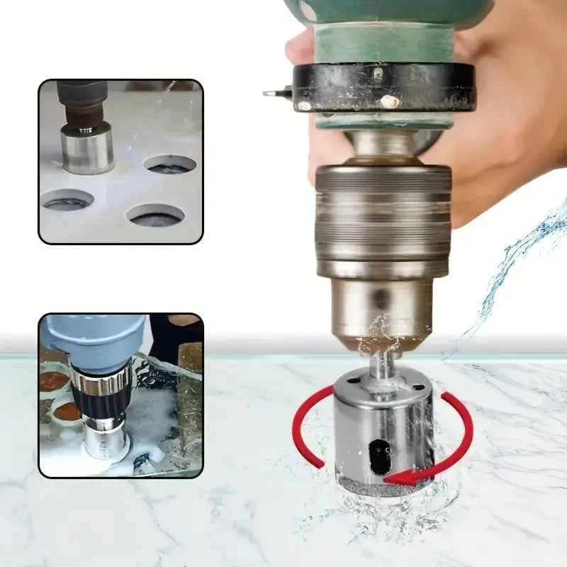 10PCS 3-50mm Diamond Hole Saw Drill Bits Set For Glass Marble Porcelain Tile Cutting Tools Drill Bits Set