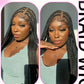 Synthetic Braided Wig Full Lace Front Wigs Knotless Box Cornrows Wigs For Black Women 36 Tribal Jumbo Braids Wigs With Baby Hair GiFTiFY