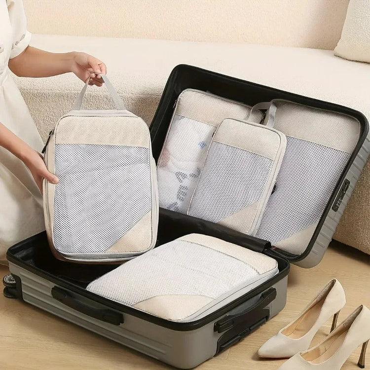3-piece travel compression packing cube, travel bag luggage organizer travel essentials carry-on luggage compression cube GiFiFY