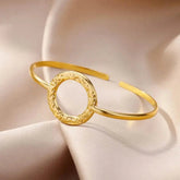 Adjustable Gold Nefertiti Inspired Cuff Bracelet - GiFTiFY