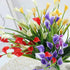 Artificial Calla Lily Bouquet 33cm Fake Flowers for Indoor Home Room Decor Garden Wedding Decora Outdoor Vase Flower Arrangement by DSERS