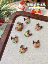 Christmas Series Nail Art Accessories 3D Resin Nail Charms Cute Bells Reindeer Snowman Cartoon Versatile Winter Nail Decorations