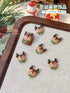 Christmas Series Nail Art Accessories 3D Resin Nail Charms Cute Bells Reindeer Snowman Cartoon Versatile Winter Nail Decorations