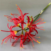 60cm Artificial Higanbana Flower Branch Handmade Plastic Silk Equinox Flower Real Touch Beautiful Fake Flower