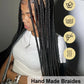 Cornrows Full Lace Braided Wigs Synthetic Knotless Box Braiding Wigs For Black Women 36'' Tribal Box Braids Wigs With Baby Hair GiFTiFY