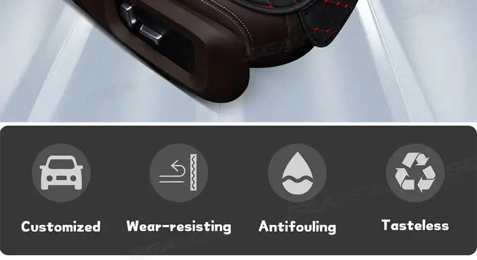 Black Quilted Leather Car Seat Covers