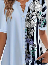 Plus Size Striped Half Sleeve Spring Blouse Women’s Apparel by Zopi / AliExpress