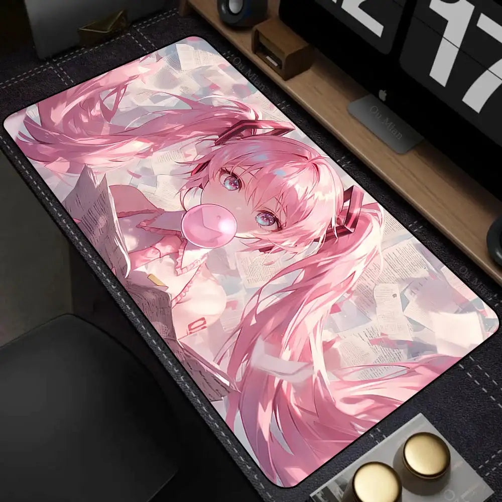 Popular virtual diva H-Hatsune Cute Miku Mouse Pad Mouse pads by DSERS