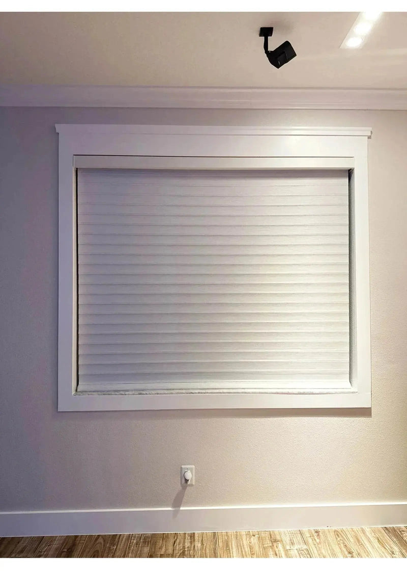 SmartMatters Electric Shangrila Blinds Smart Zigbee Blackout Zebra Shades for Windows and Doors Wifi Tuya Alexa Google Assistant Smart Shade by DS