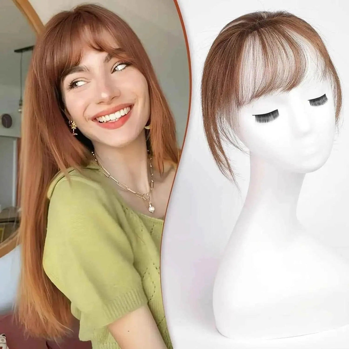 Ombre Light Blonde Clip in Bangs 100% Real Human Hair Bangs human hair wigs with bangs Hair Accessories by Zopi / AliExpress