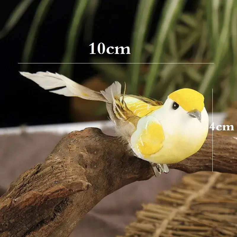 Colorful Artificial Birds Figurines Foam Animal Simulation
