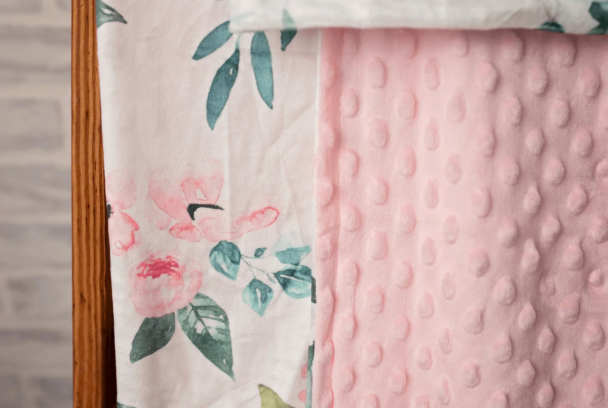Flowers Forever Minky Blanket by Growing Sprouts