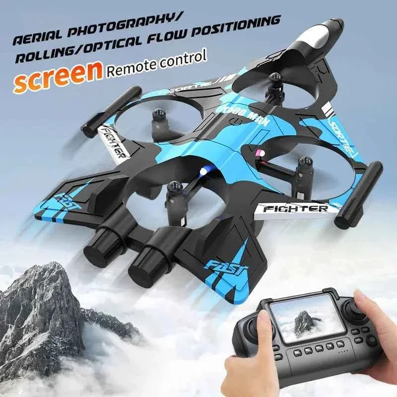 K500MAX Drone Fighter Jet 4k HD Professional Drone Camera WIFI Fpv Aircraft Quadcopte Aerial Photography Drone Birthday Toys Jet Fighter Toy by DSERS