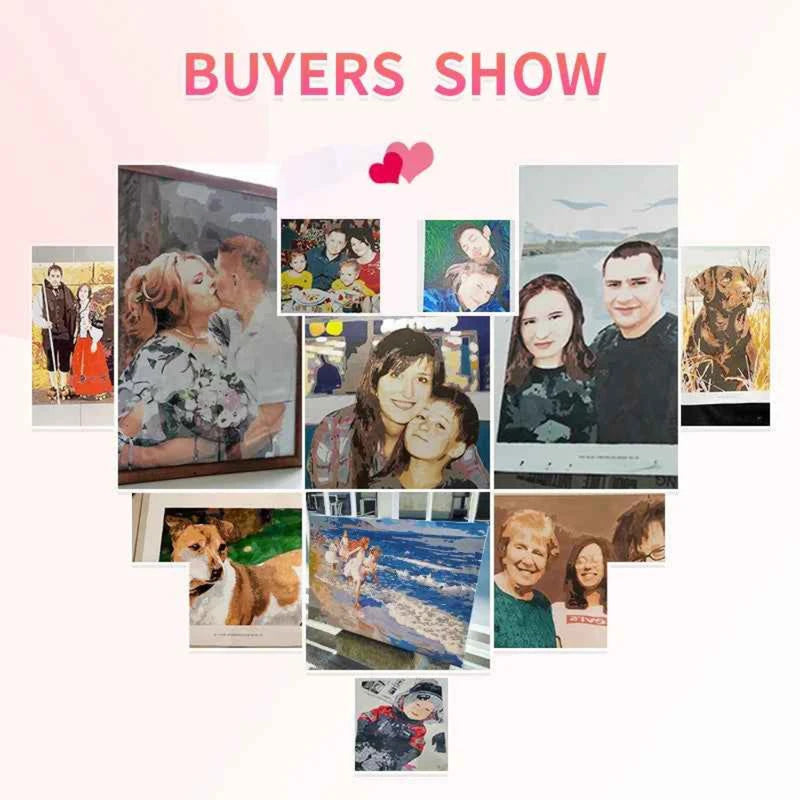 Painting By Numbers, Personality Photo Customized Picture Drawings Paint by DSERS