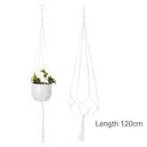 Hanging Plant Handmade Macrame Plant Hanger Flower Pot Planter Hanger Wall Decor Courtyard Garden Hanging Planter Hanging Basket - GiFTiFY