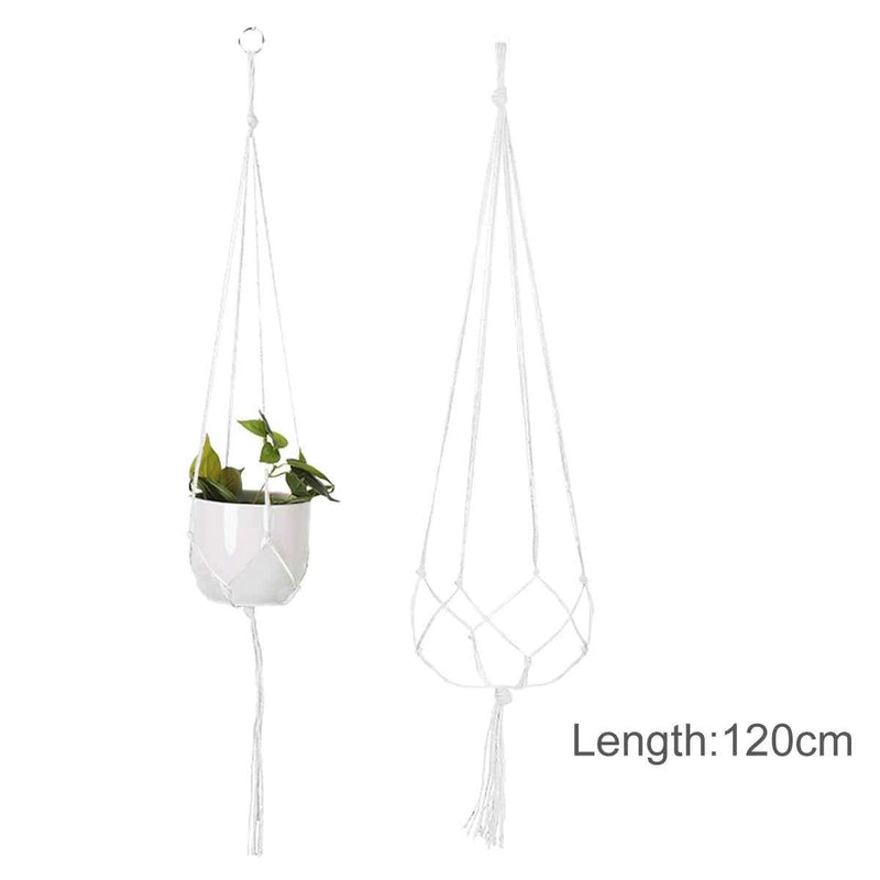 Hanging Plant Handmade Macrame Plant Hanger Flower Pot Planter Hanger Wall Decor Courtyard Garden Hanging Planter Hanging Basket by DSERS