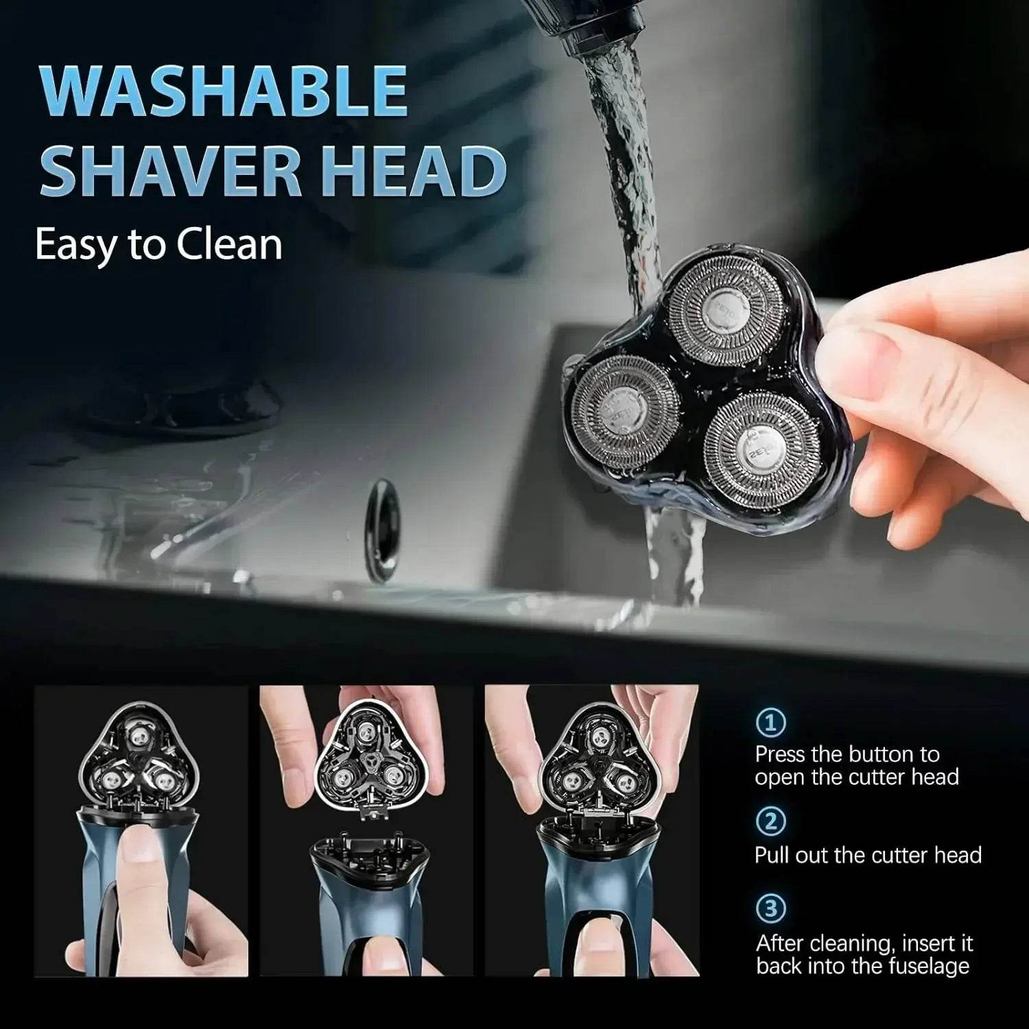 Sejoy Electric Razor for Men Rechargeable Electric Razor Shaving Machines Mens Electric Shavers, - GiFTiFY
