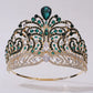 European Miss Universe Big Forest Crystal Wedding Crowns Cubic Zircon Crown Queen Rhinestone Tiara Party Stage Show Hair Jewelry GiFTiFY