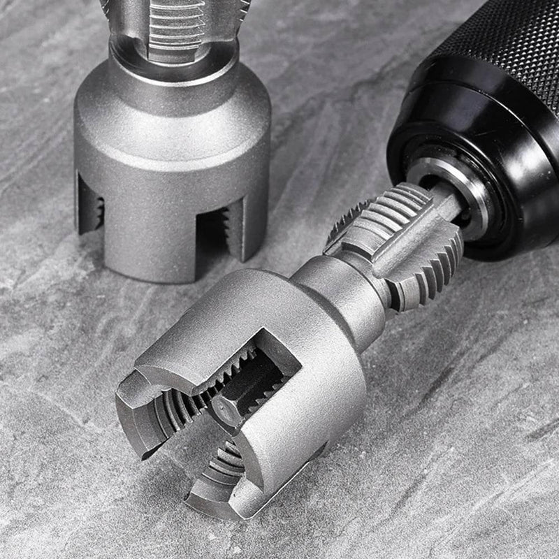 20/25mm water pipe thread opener with integrated jaws for PPR/PVC, drill-ready tool