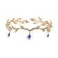 Luxury Crystal Crown Bridal Hair Accessories Wedding Rhinestone Waterdrop Leaf Tiara Crown Headband Frontlet Brides Hair Jewelry GiFTiFY
