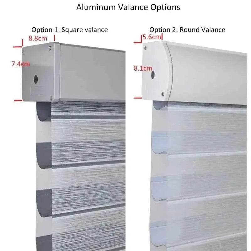 SmartMatters Electric Shangrila Blinds Smart Zigbee Blackout Zebra Shades for Windows and Doors Wifi Tuya Alexa Google Assistant Smart Shade by DS