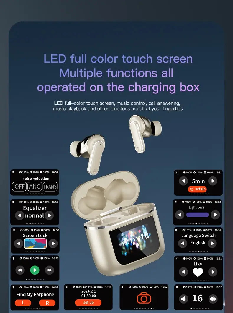 Pale Gold Pro Wireless Bluetooth Headphones