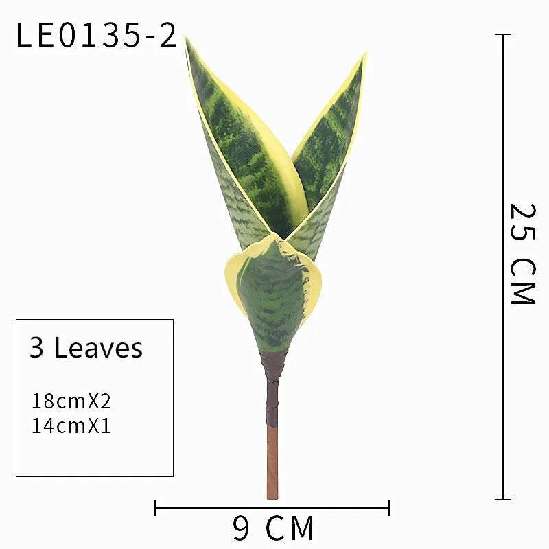 Artificial Succulents Plants House Decoration Accessori Tropical Fake Long Leaf Bonsai Hotel Party Home Decor Photo Props - GiFTiFY