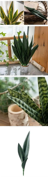 Aritificial Snake Plant Home Decorations Wedding Supply School Eucalyptus Plant by DSERS