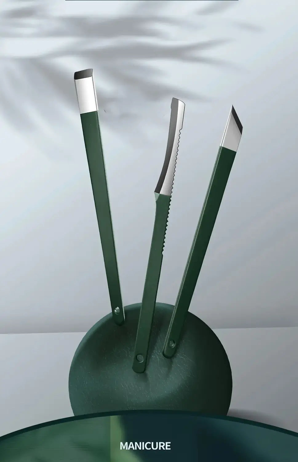 Green Case Stainless Steel Nail Clippers Set
