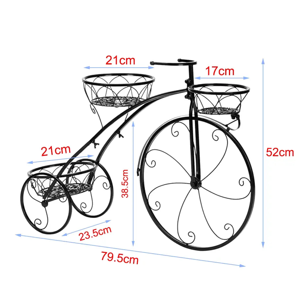 Unique 3 Tier Bicycle Plant Stand