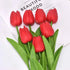 5 Pieces Tulips Artificial Flowers Bunch Home Decor Real Touch Tulip Flowers for Decoration Wedding Bridal Bouquet Fake Flowers