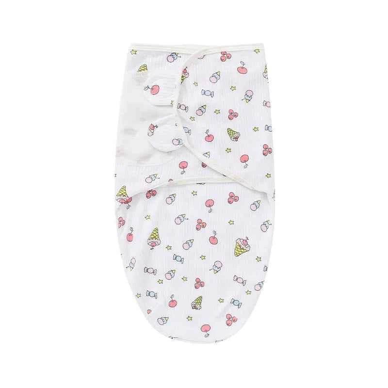 Newborn Baby Wrap Anti-Startle 2Pcs/Set Baby Swaddle Sleeping Cocoon Design 100%Cotton Baby Adjustable Blanket 0-6 Months - GiFTiFY