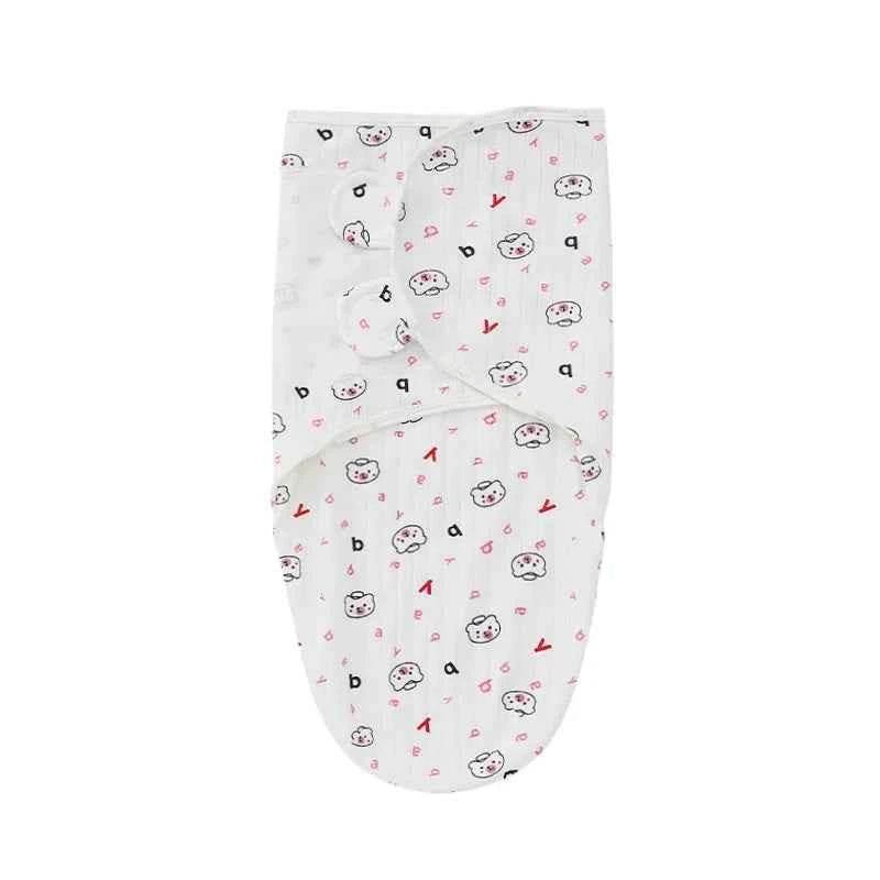 Newborn Baby Wrap Anti-Startle 2Pcs/Set Baby Swaddle Sleeping Cocoon Design 100%Cotton Baby Adjustable Blanket 0-6 Months - GiFTiFY