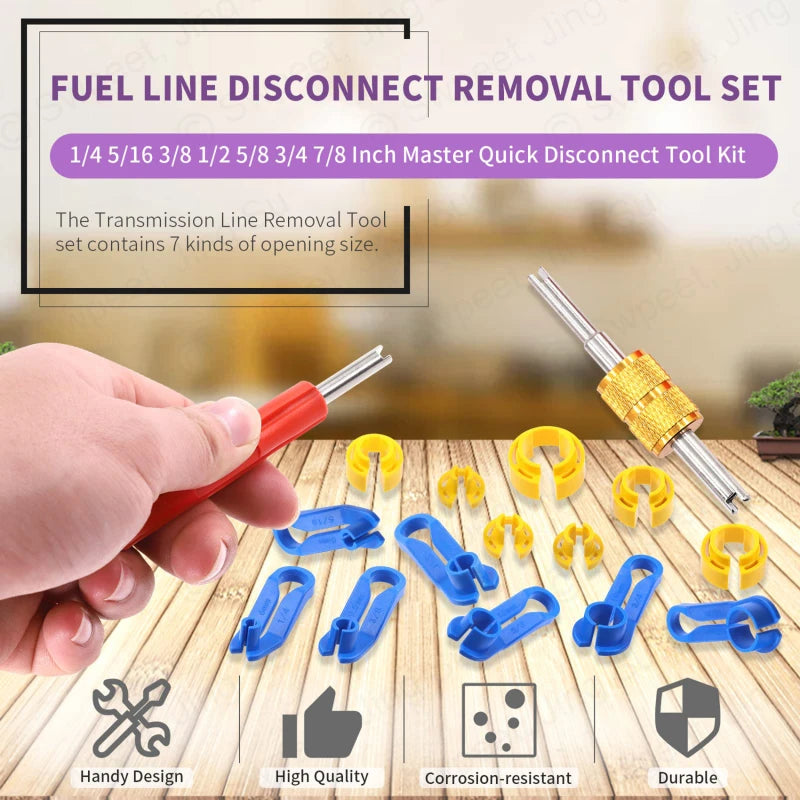 1 Set 7/16pcs Car Auto AC Line Disconnect Tool Fuel Line Disconnect Fuel Line Angled Disconnect Tool Set Fuel Line Removal Tools by GiFiFY